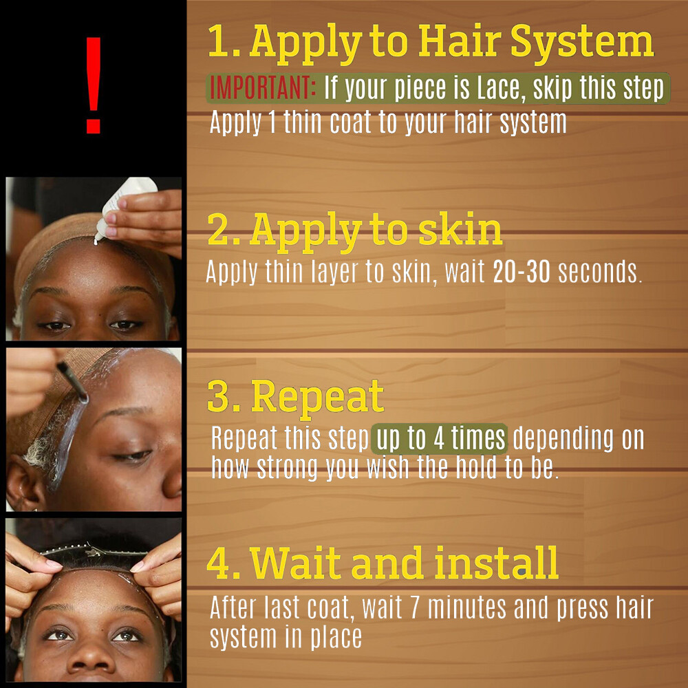 Ustar Hair Replacement Adhesive 1.3 oz for Lace Frontal, Closure Wig 1 bottle