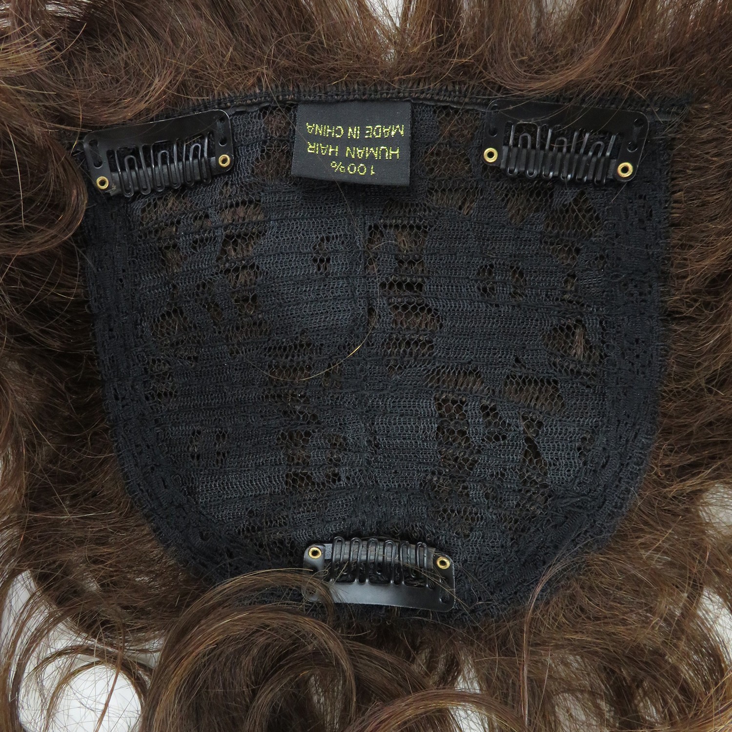 Fluffy Curly Wavy 100% Remy Human Hair Wiglet Topper HairPieces For Women