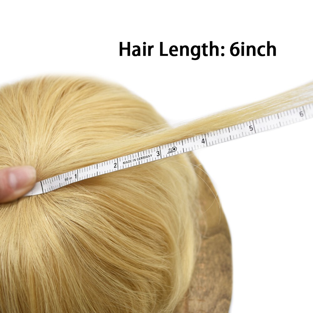 Mens Toupee Hairpiece Mono Poly Around Hair Replacement System for Men Wig Units
