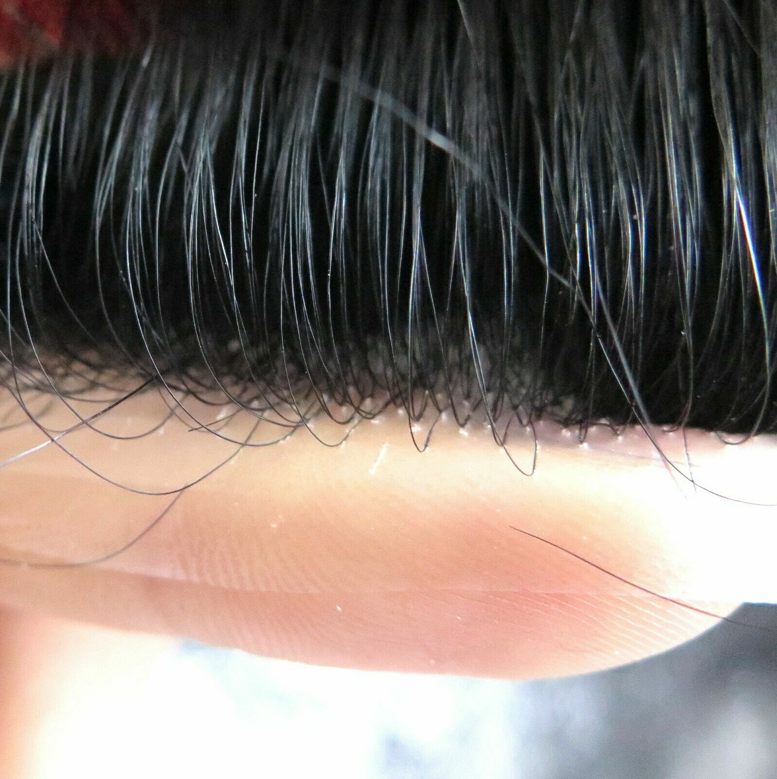 Men’s Toupee Hairpiece Human Hair Replacement Thin Skin Pu Toupee Wig V-loop