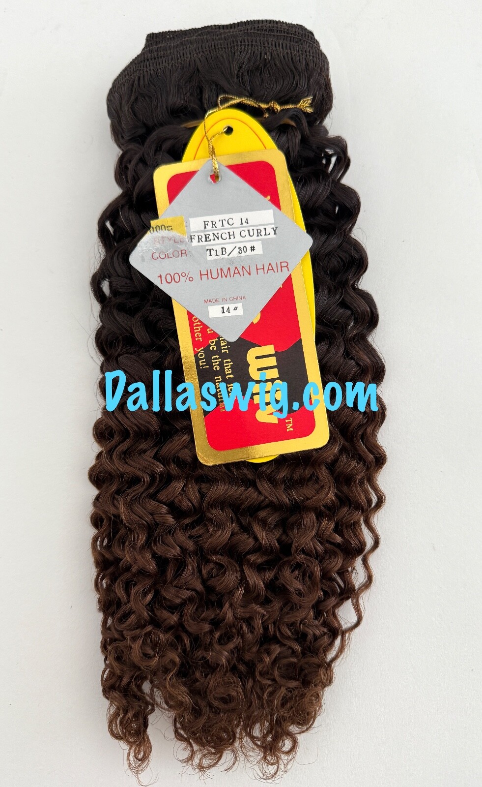 Unique Wiiv 100% Human French Refined Hard Weaving Bundle Hair FRTC 14″ ONE Pack