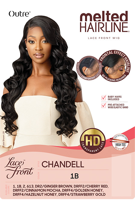 CHANDELL by OUTRE Melted Hairline HD Lace Front Synthetic Soft Swiss Lace Wig