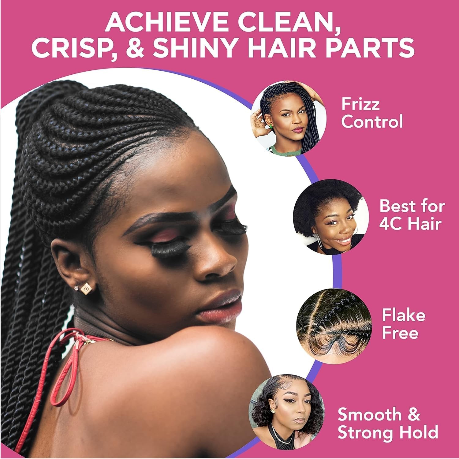 3-in-1 Ultra Hold Braiding Gel for Locs, Twists, & Edges – Hydrating Coconut 17