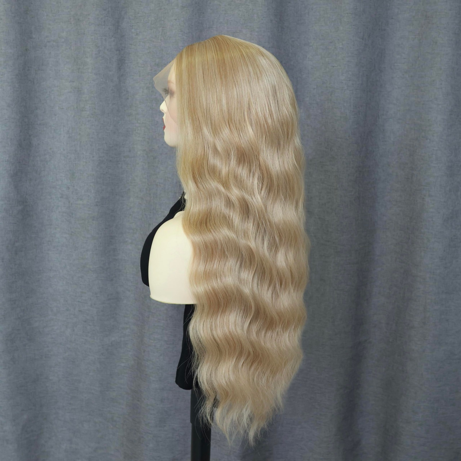 Long Wavy Synthetic Lace Front Wig – Middle Part Hair for Women, Daily & Party U