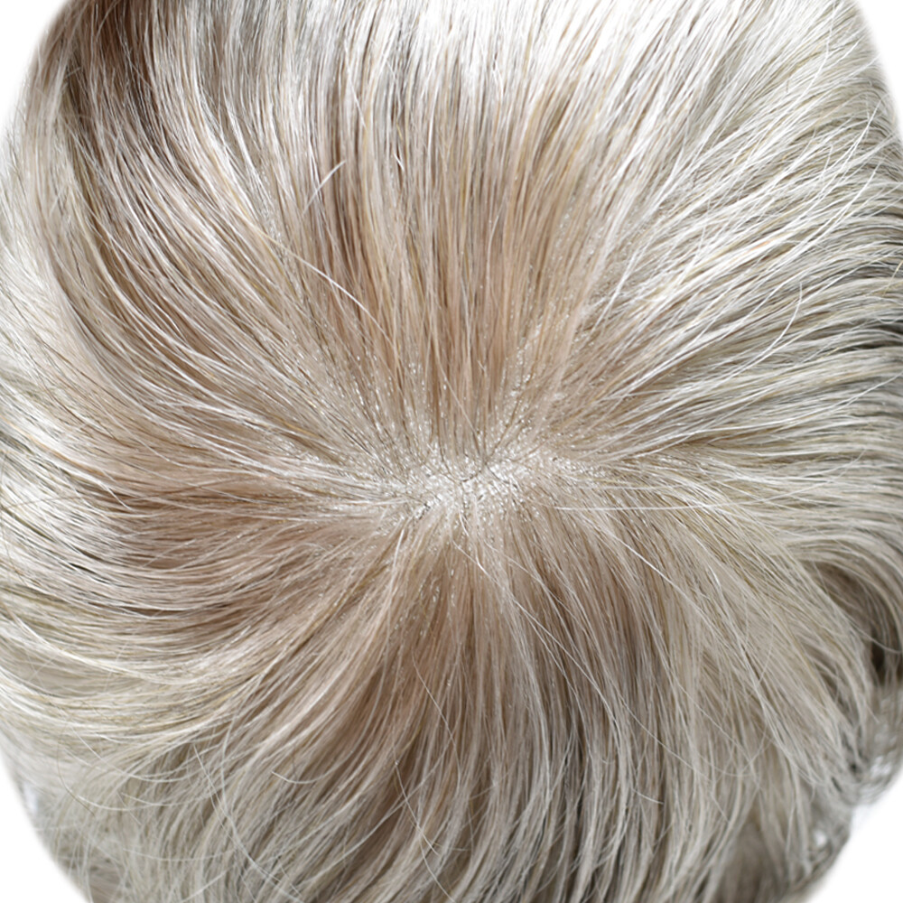 Full French Lace Mens ToupeeSwiss Lace hairpiece Hair Replacement System For Man