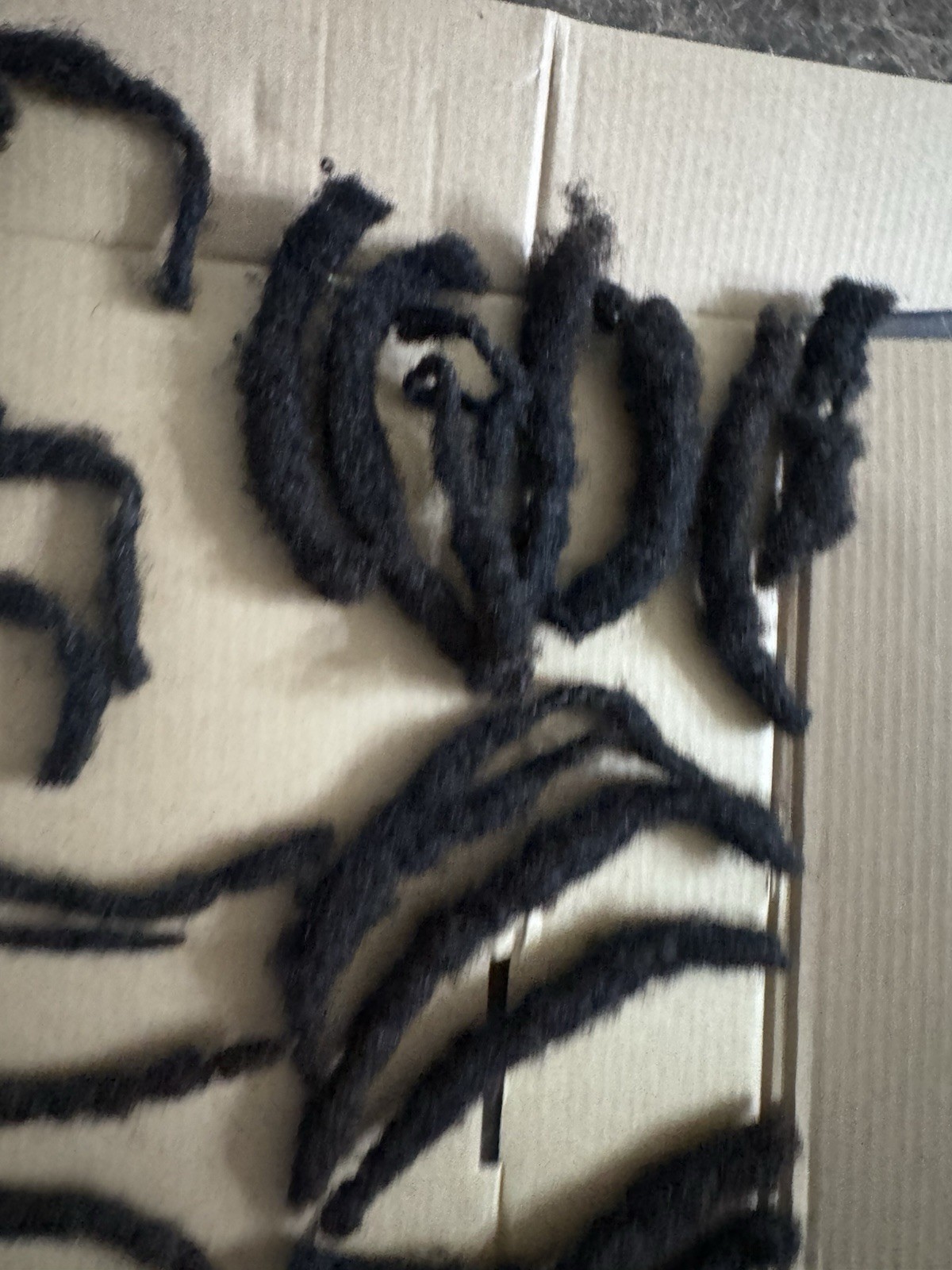 83 real human hair Free Form dreadlocks Black Color 3”-8” Average 6 Inches
