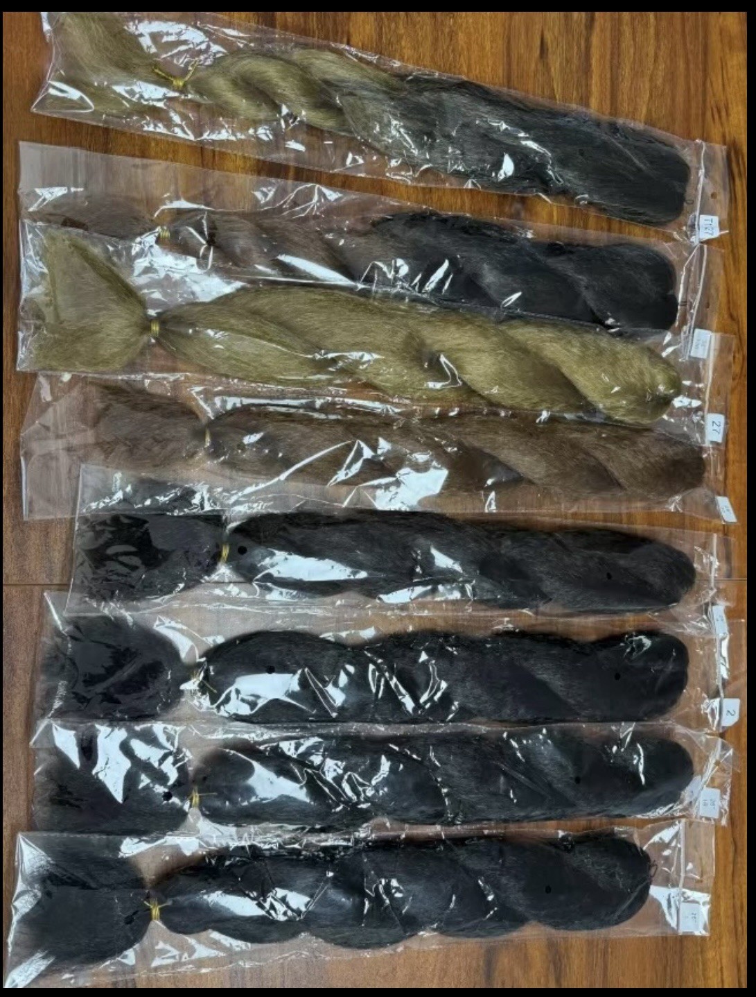 26 inch Kinky Straight Vixen Crochet Hair synthetic Bundles (3 Pack) Multi Color