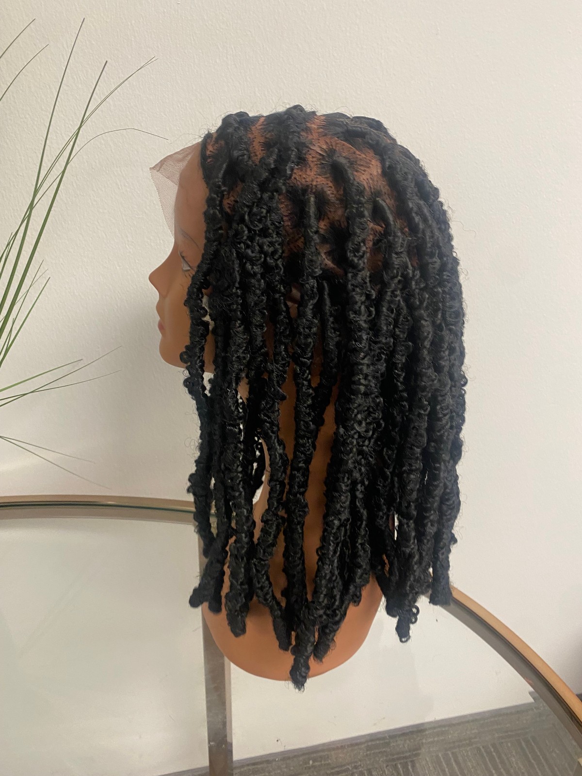 African Butterfly Locs Lace Closure Wig 16″