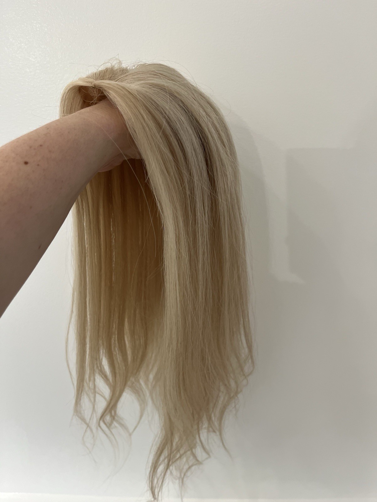 HaloCouture Fall Topper Rooted Color 1424 Medium Warm Blonde w/ Blonde Highlight