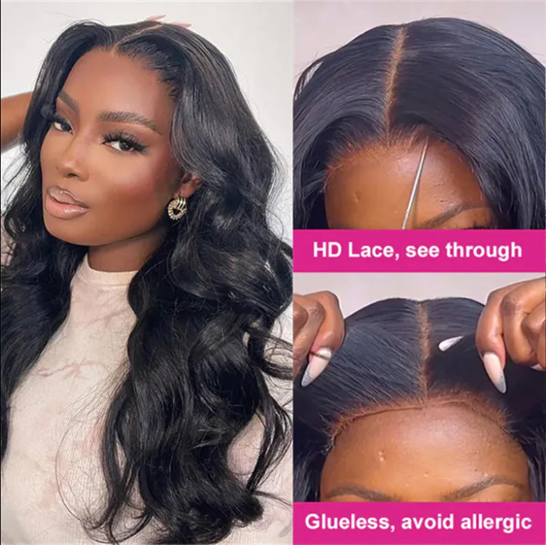 Wear A 200 Density 4×4 Sheer Lace Human Hair Wig Brazilian Remy Horse Body Wave