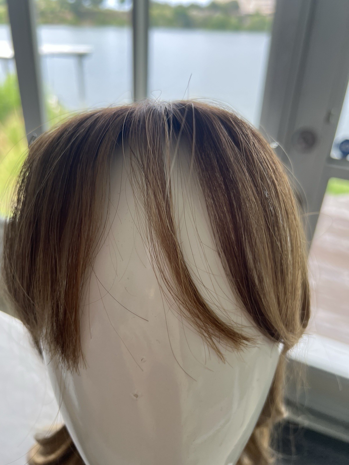 Highline Wigs Human Hair Clip-In Topper silktop Layered 20in