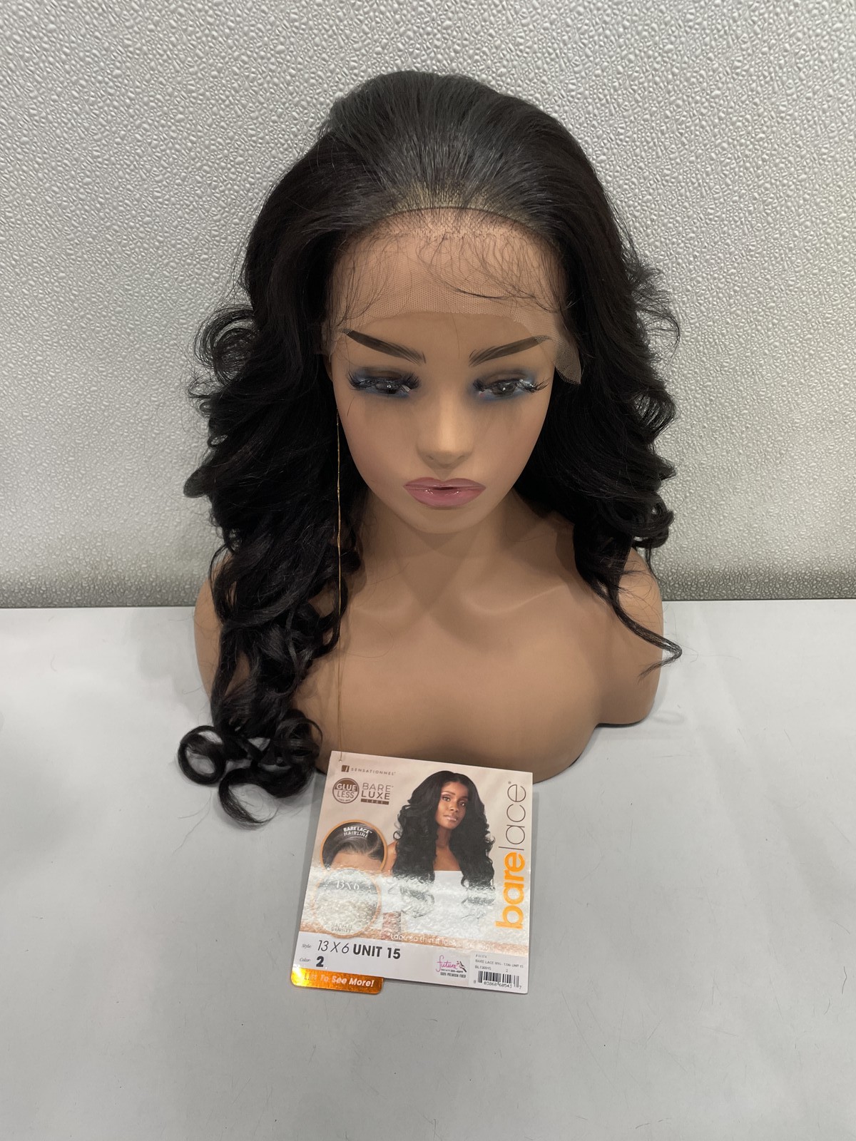 Sensationnel Unit 15 Black Bare Lace Synthetic 13×6 Lace Front Wig, 26″