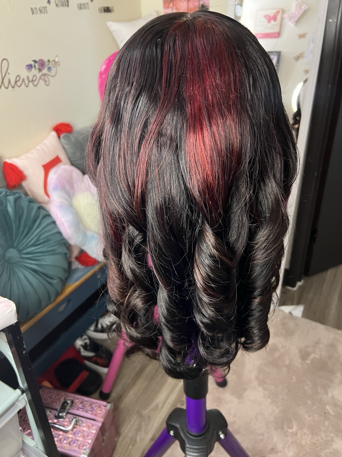 Custom 18 Inch 4×4 Closure Human Hair Wig 180% Density Transparent Lace Wig