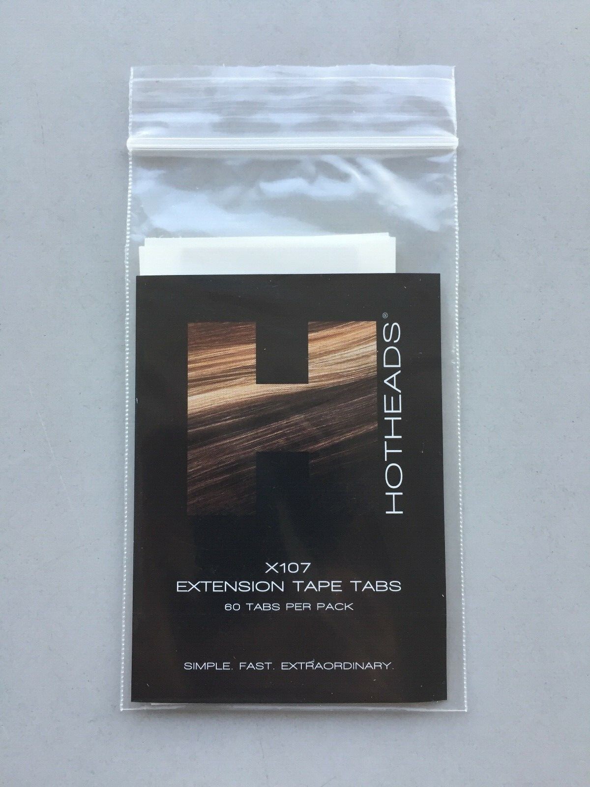 Hotheads Hair Extensions Tape Tabs 60 count