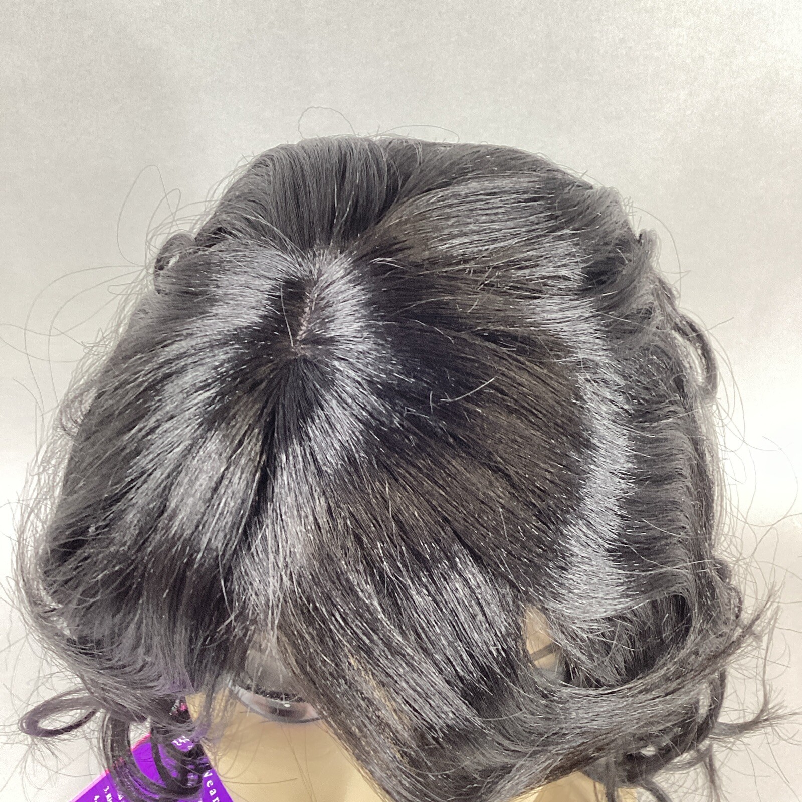 CT147 Shoulder Length Wavy #1B Off Black Synthetic Full Wig