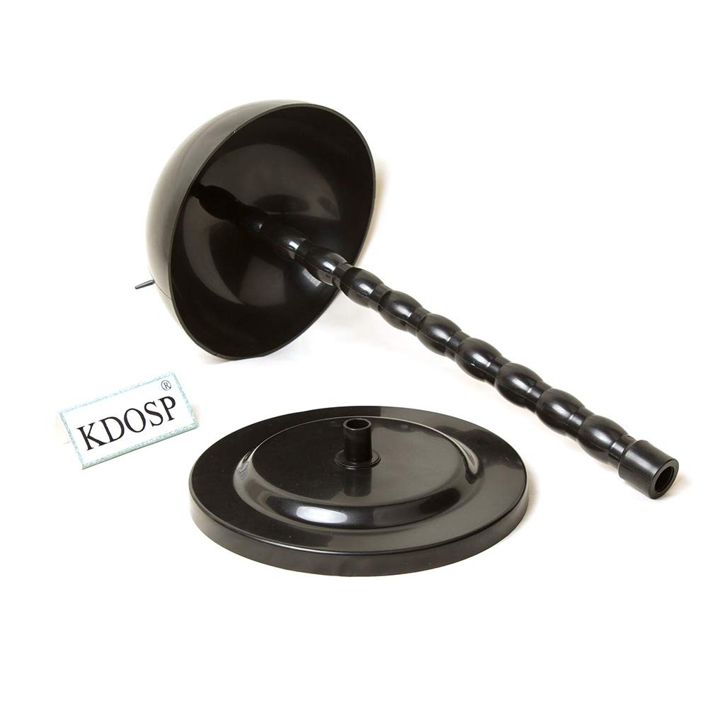 KDOSP Wig Stand Plastic Hat Display Head 1 Count (Pack of 1), Black