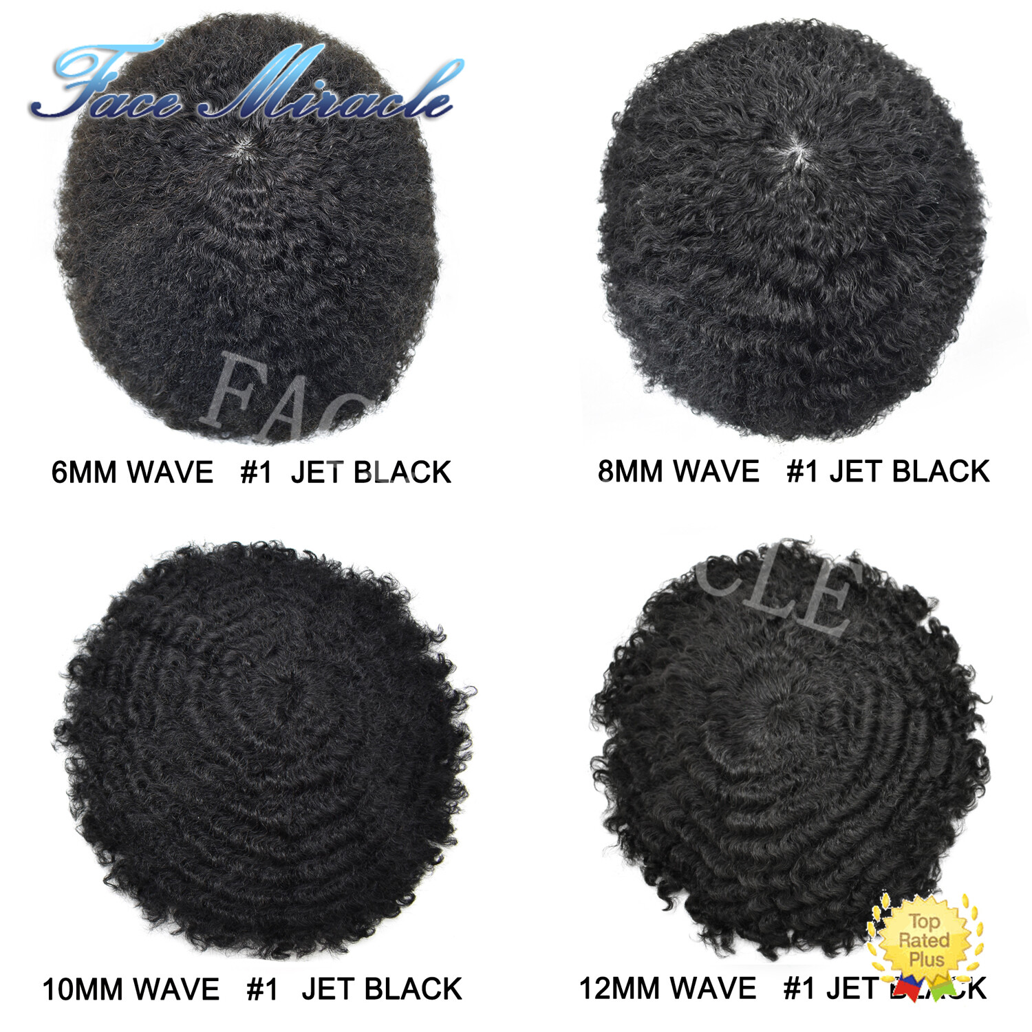 Full PU Afro Toupee for Black Men Kinky Curly Hairpiece for Black Men Human Hair