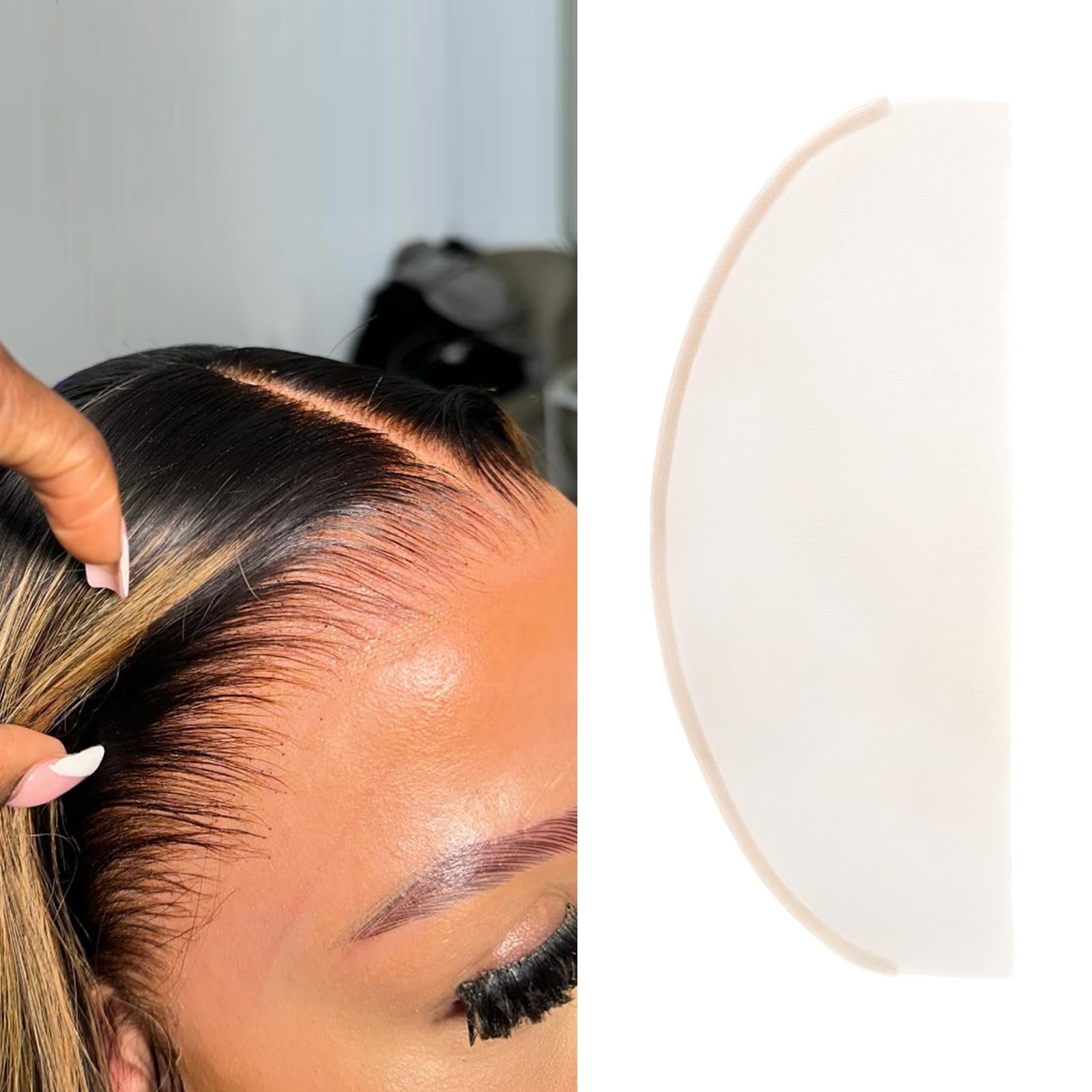 Ultra-Thin 0.1mm HD Lace for Wig Making – 13×4 Swiss Lace Net Base, 1 Piece