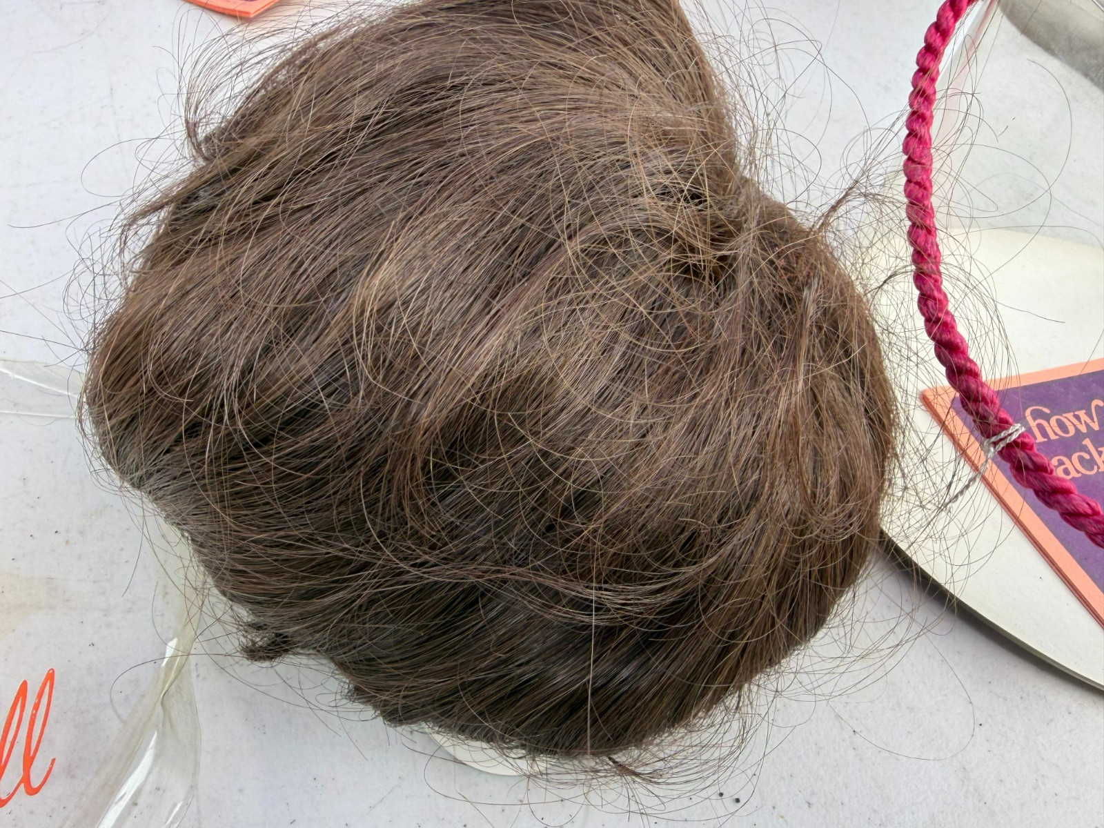 Normandy Hall 100% Modacrylic Fiber Dark Brown Wig NWT w/ Plastic Packaging