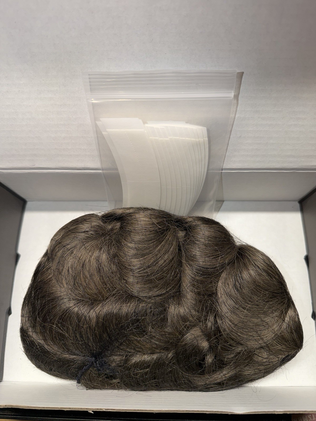 Swiss Lace Front with Thin Skin Back & Side Toupee Hair for Men