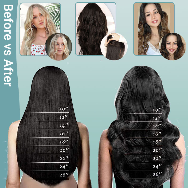 Highlight Hidden Secret Natural Invisible Wire Hair Extensions One Piece & Ring