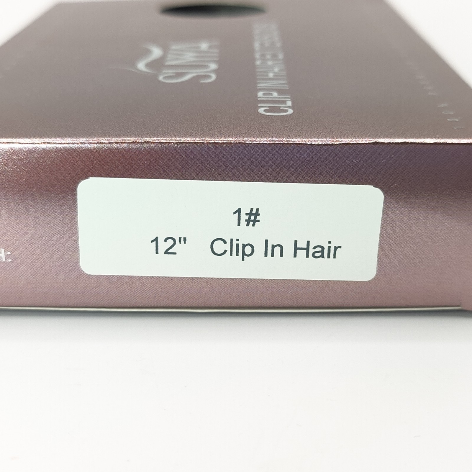 SUYYA Clip In Hair Extensions – Real Human Hair 7pcs 12” 70g #1 Jet Black – New