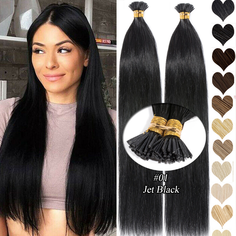 Super Pre Ponded Stick I Tip On 100% Remy Human Hair Extensions 1g/s 0.5g Blonde
