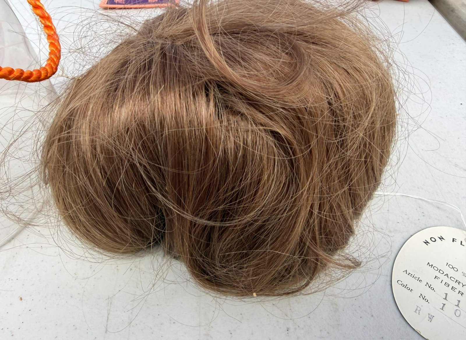 Normandy Hall 100% Modacrylic Fiber Brown Wig NWT w/ Original Plastic Packaging