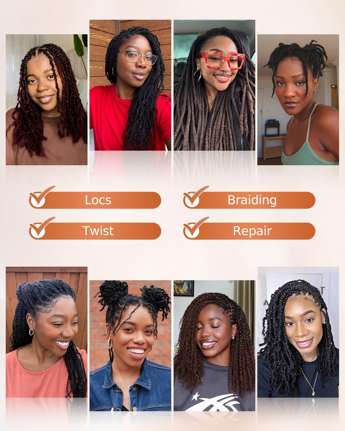 Beeos Afro Kinkys Bulk Human Hair Natural Black 4C Curly For Braids 50Gram