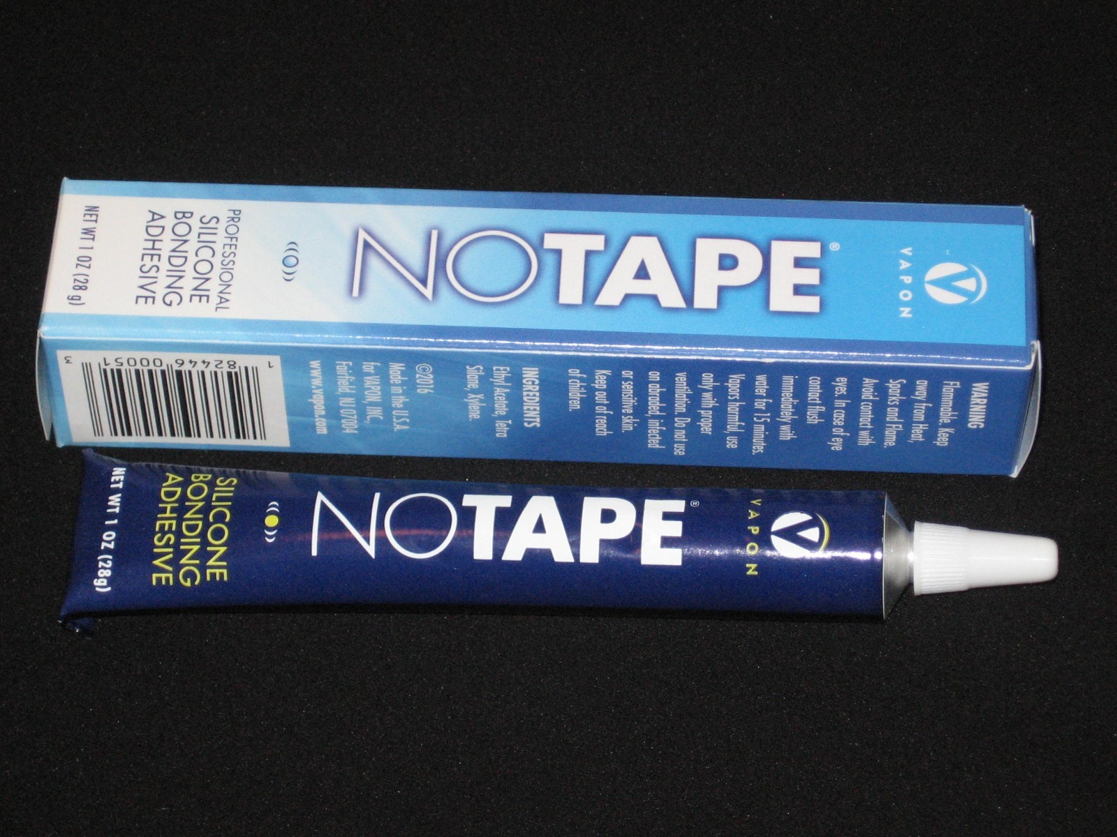 VAPON NO TAPE 1.0 OZ BONDING ADHESIVE GLUE TUBE ~Lace Wigs,Toupee.
