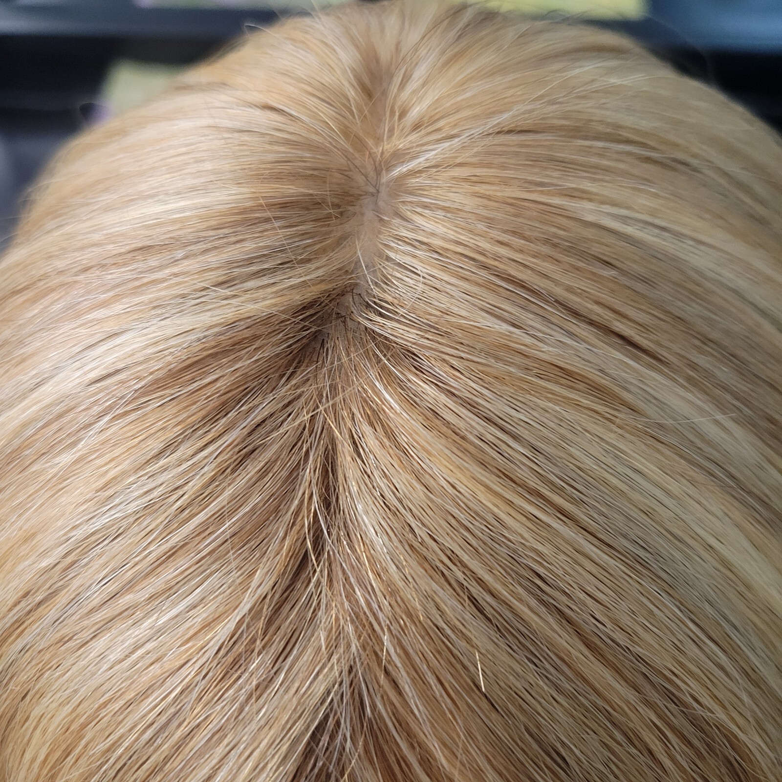 Clary’s 100% Virgin European human hair wig custom highlights blonde – 24 inches