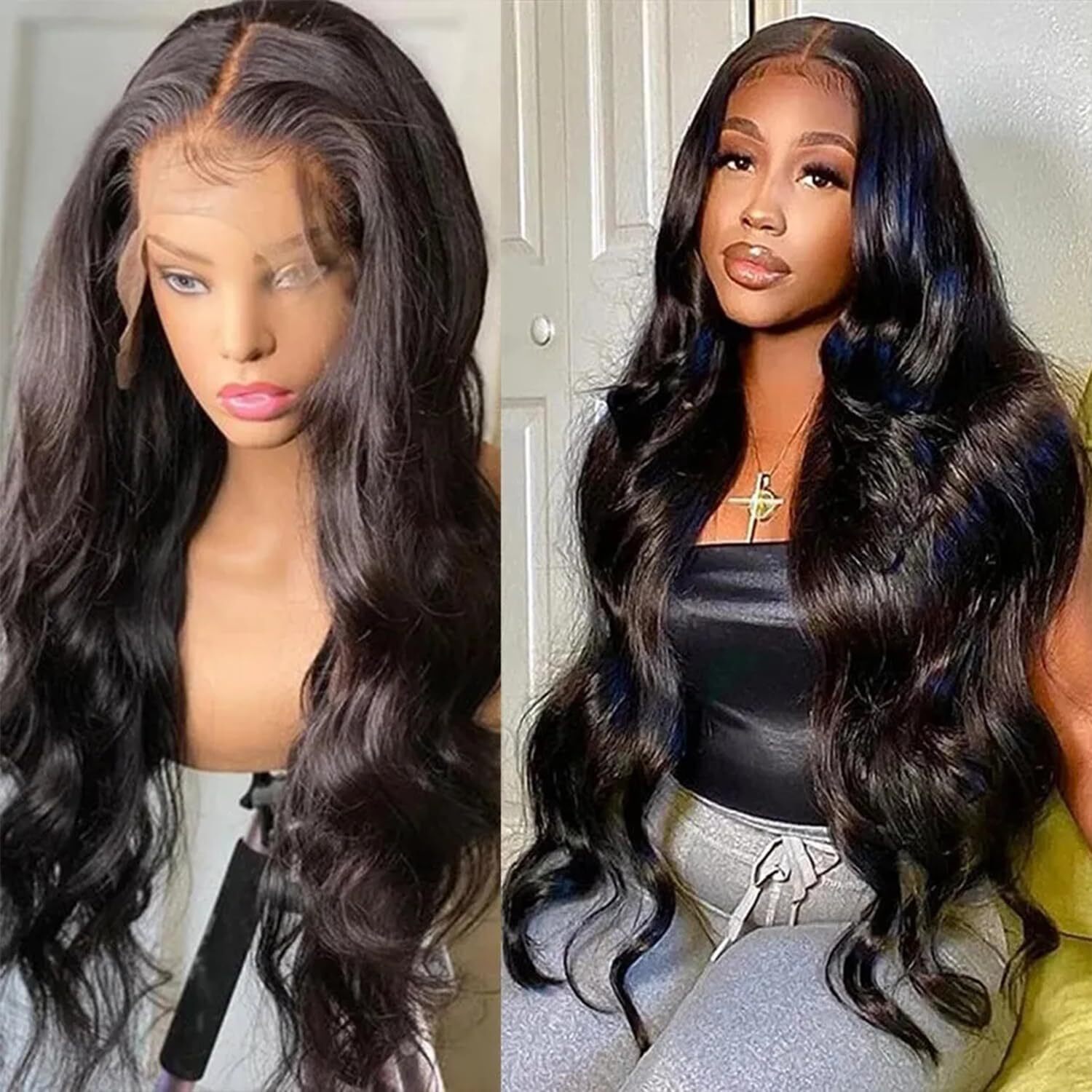 Body Wave 5×5 Silk Base Full Lace Human Hair Wig Pre Plucked Silk Top Lace Wigs