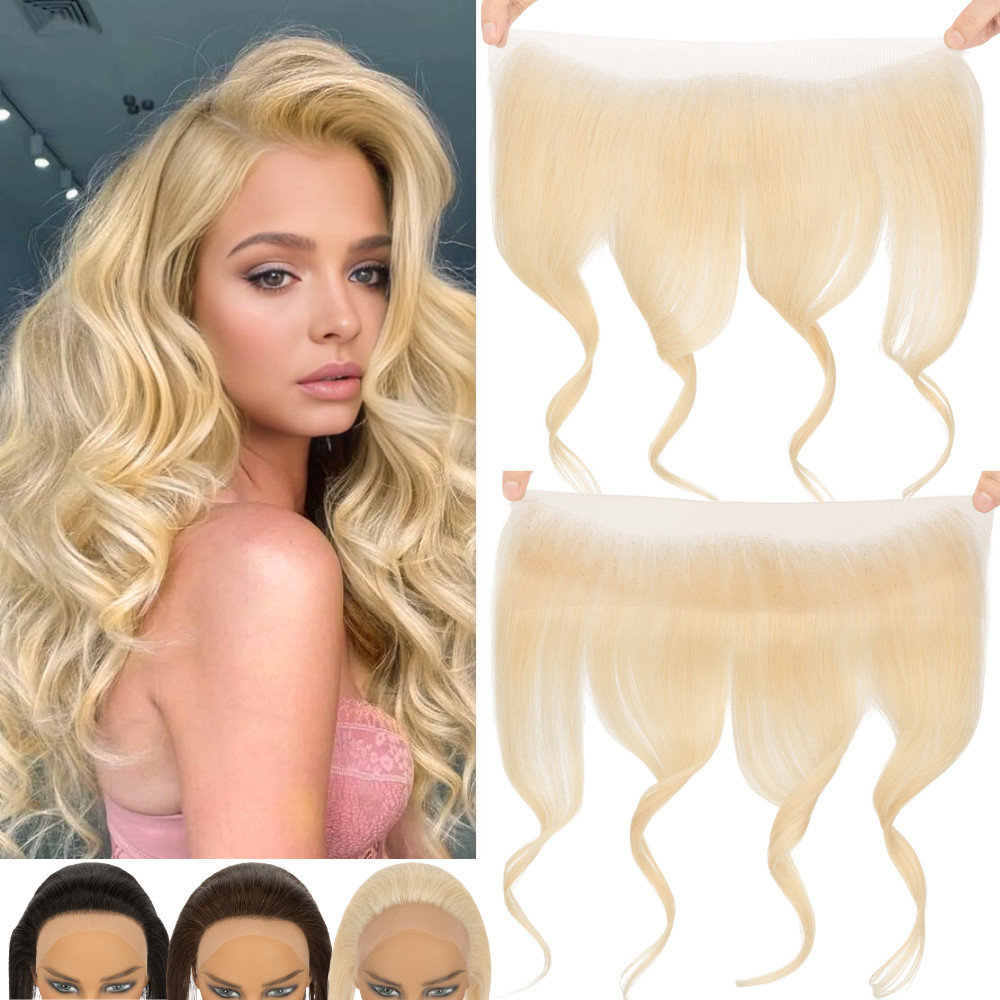 Full Lace Cover-up Front Hairline Hairpiece Remy Human Hair Patch Topper Toupee