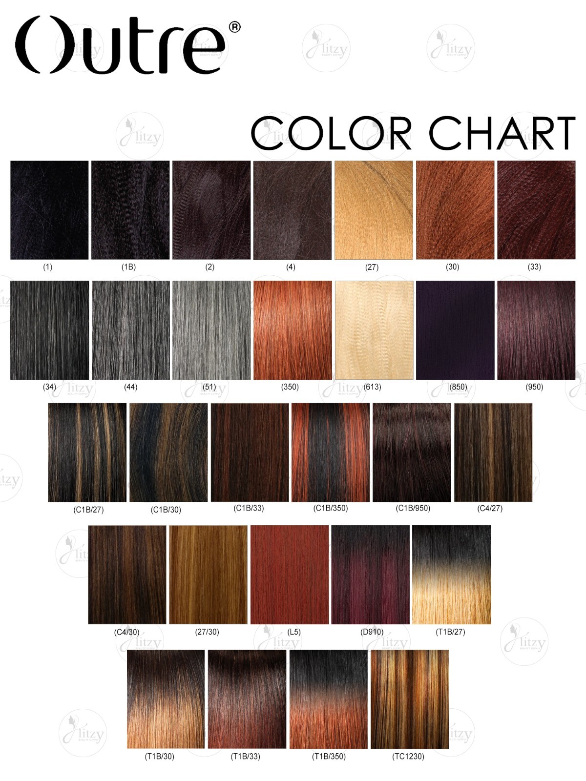 Outre PREMIUM NEW YAKI 100% Human Hair 8″,10″,12″,14″,16″,18″,20″,22″