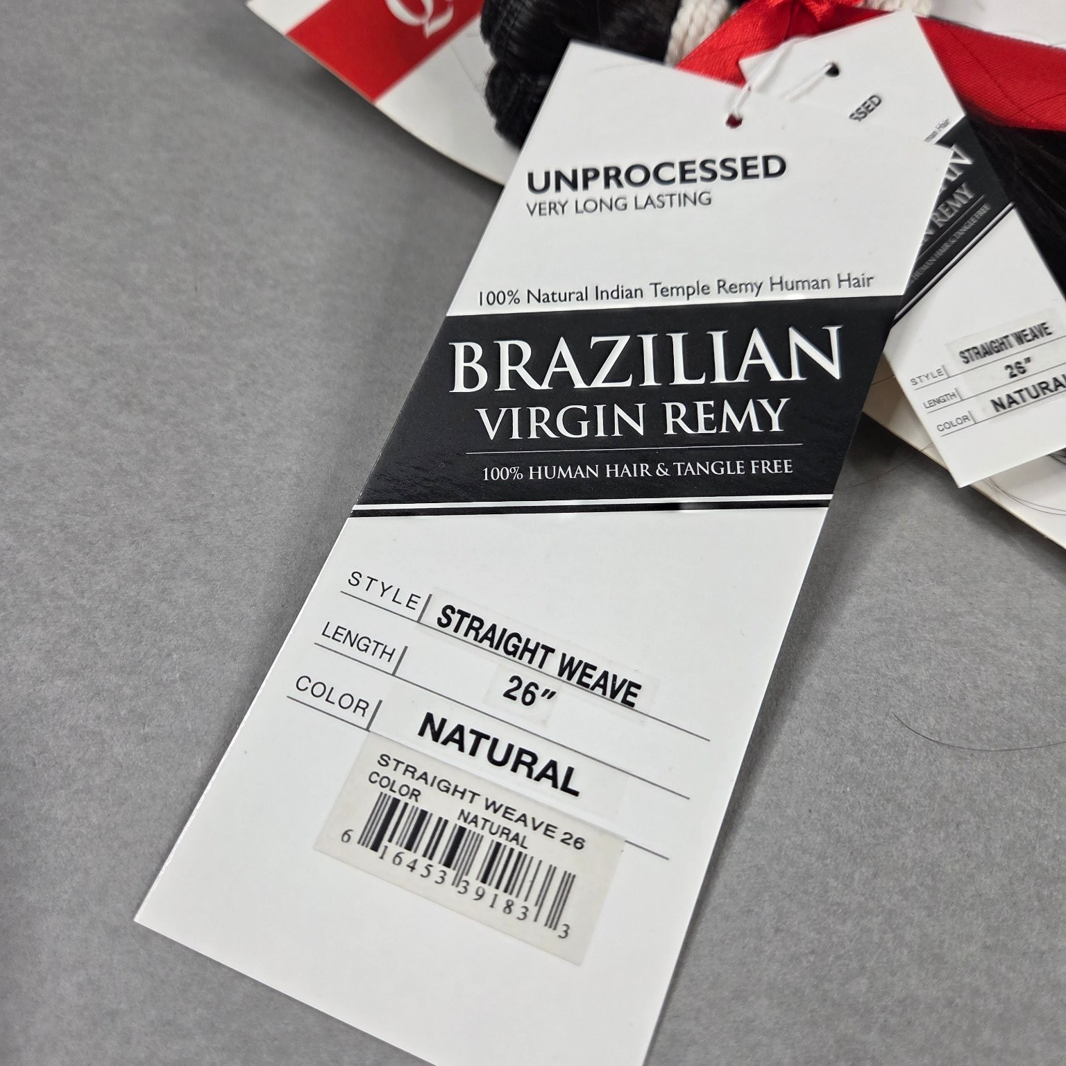 Queen Hair Brazilian Virgin Remy Straight Weave 26″ Natural Unprocessed Human