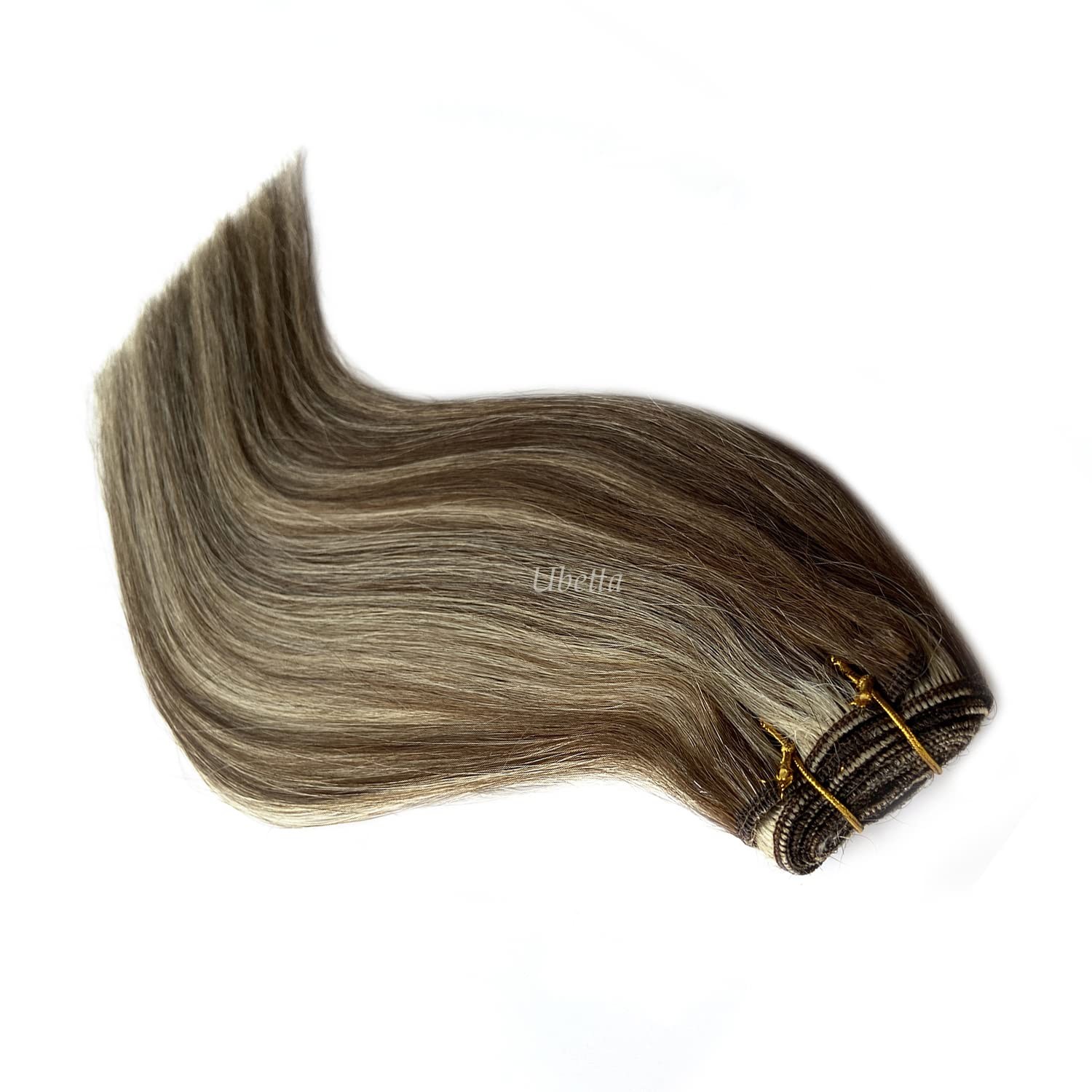 Ubetta 14″ 80G Sew-in Weft Human Hair Extensions – Soft, Natural, Virgin Hair