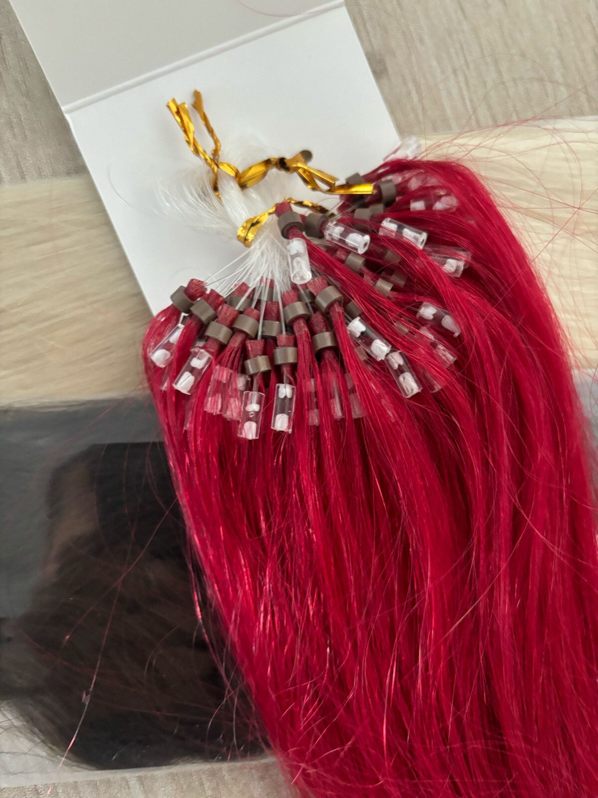Micro Ring Loop Hair Extensions Real Human Hair Micro Beads Link Thick Remy Hair
