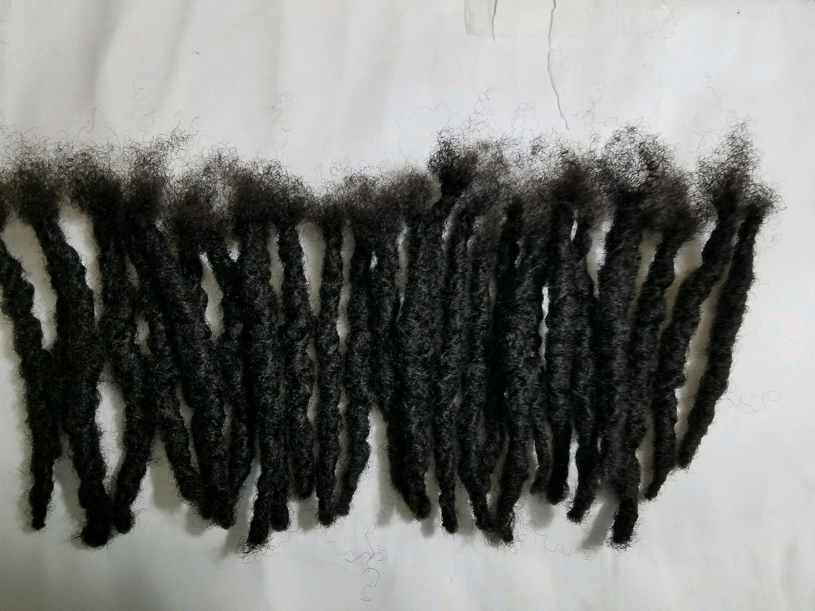 Dreadlocks 100% Human Hair handmade 30 pieces 5″ black 1.2 cm large size