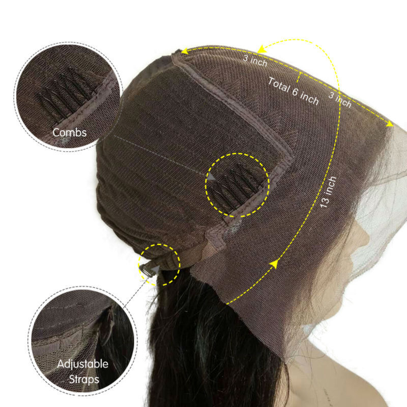 Wavy Wig For Boy Retro Style 13X6 Lace Front Human Hair Wigs With Bangs For Men