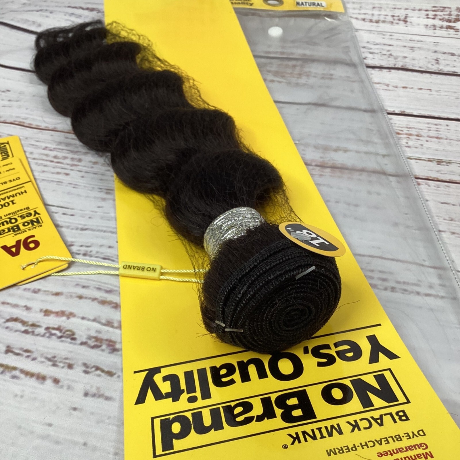 18” Loose Wave 9A Quality Brazilian 100% Human Hair Natural (dark) Extensions