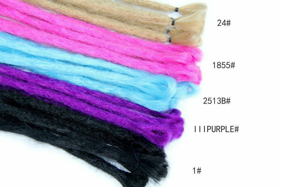 20inch Ombre Dreadlocks Hair Extensions Synthetic Crochet Braiding Dreads Loc