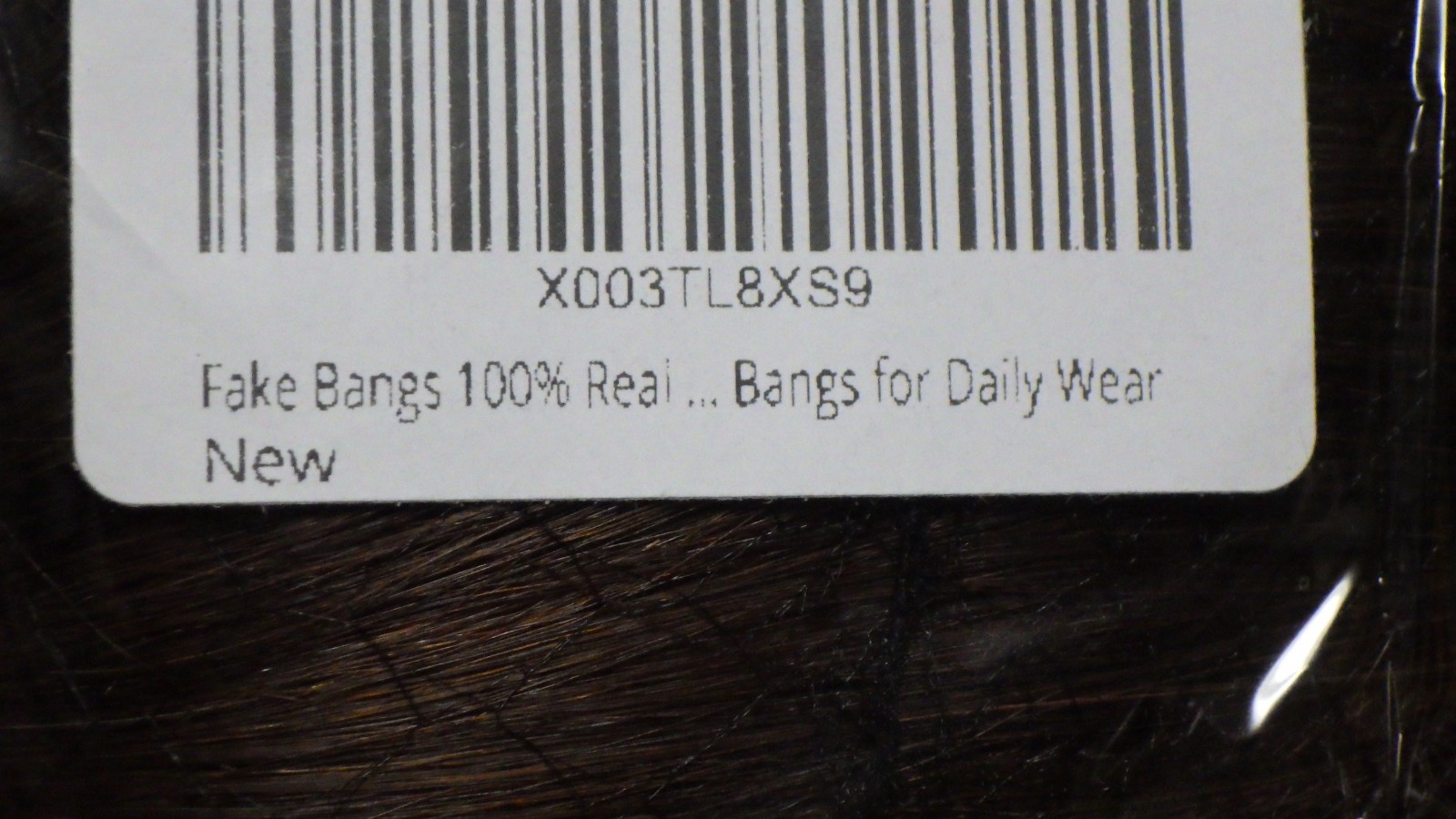2 sets (only) of real hair fake bangs clip in easy New #4 brown