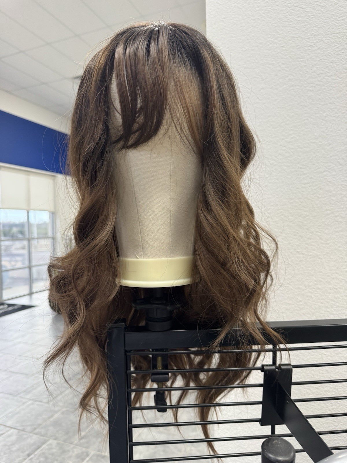 Wig Synthetic Hair by JB Ext – Manda- Medium Brown With Bangs