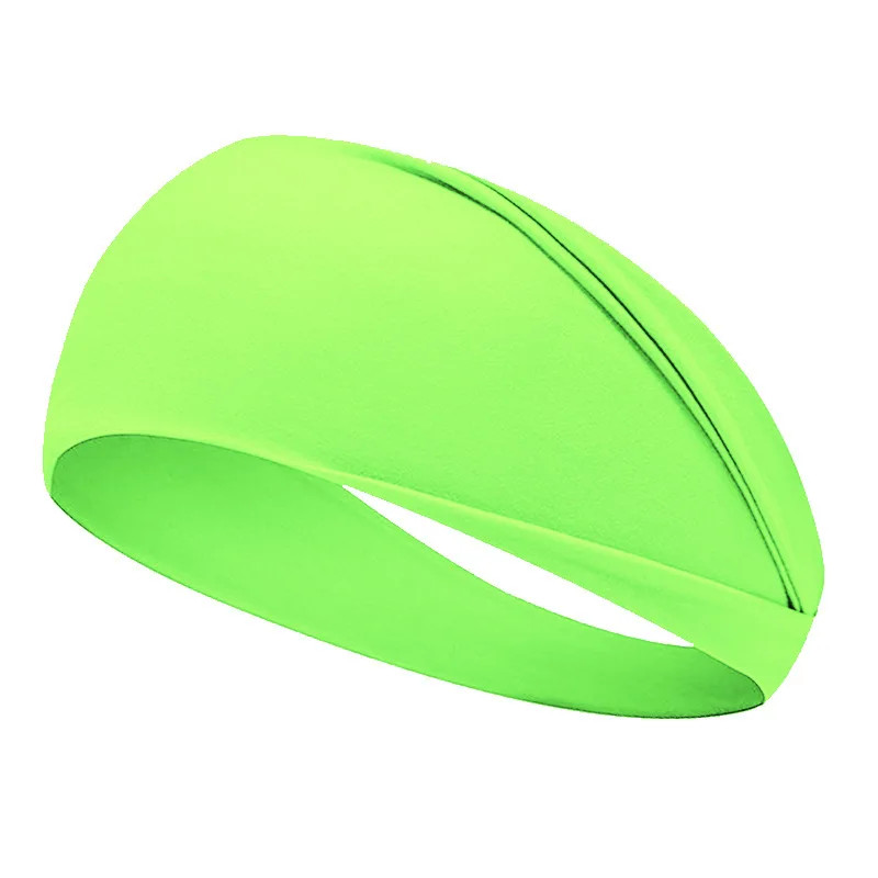 Fluorescent Sport Headband Yoga Sweat Absorbing Wide Elastic Hairband