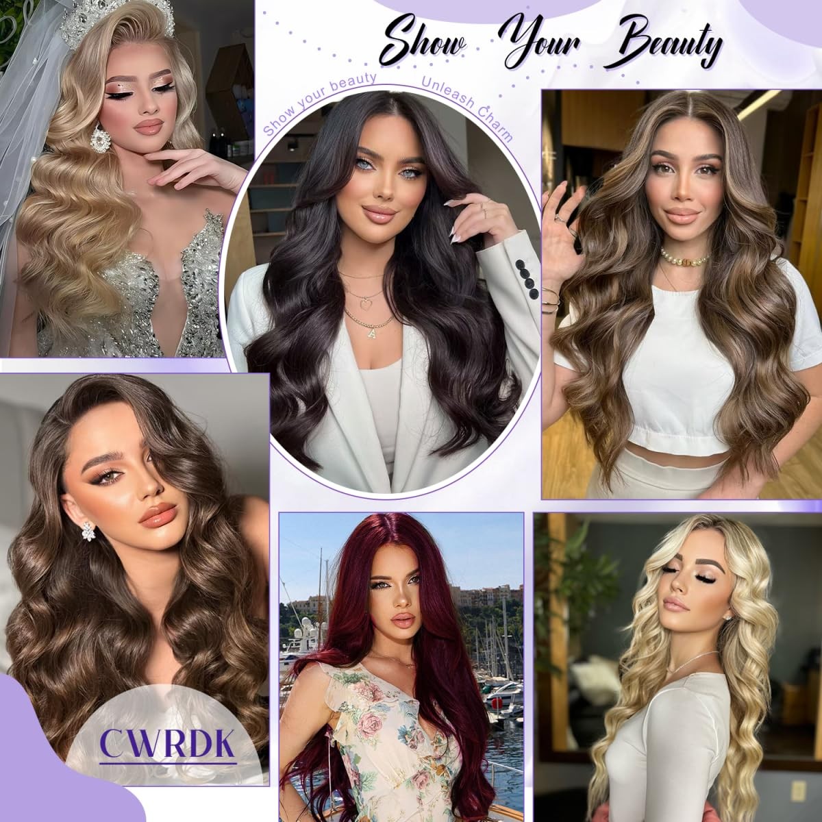 Cwrdk Clip In Hair Extensions Real Human Hair 18Inch 100G 100 Brazilian Remy