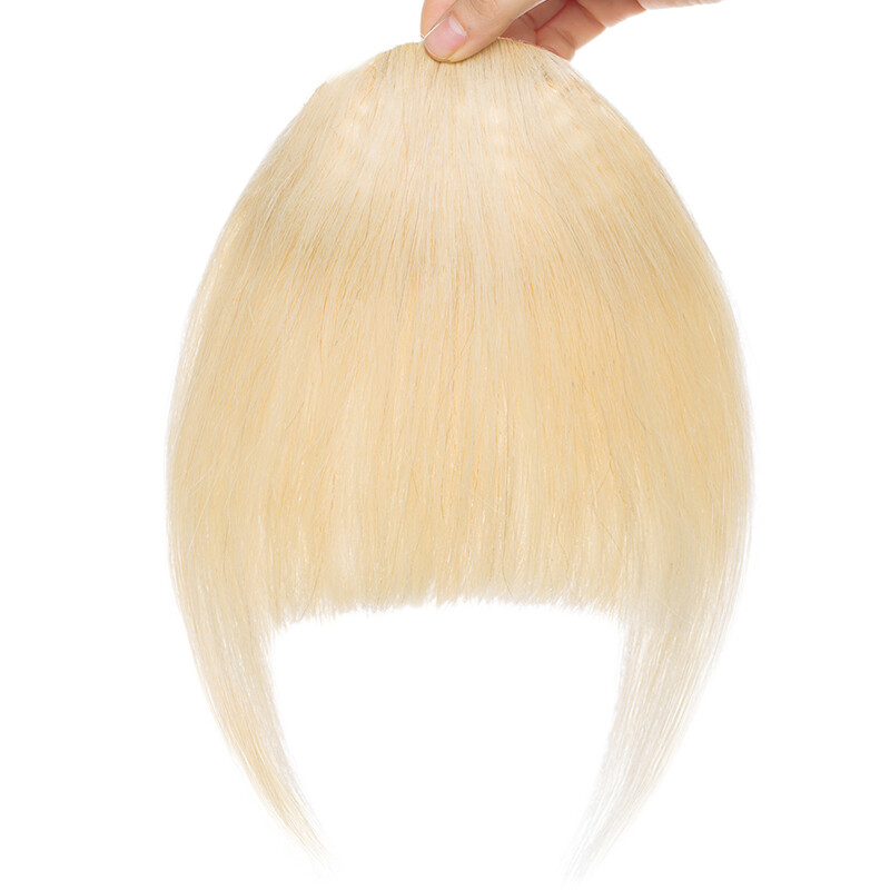 Thin/Thick Fringe Bangs Clip In 100% Remy Human Hair Extensions Hairpiece Topper