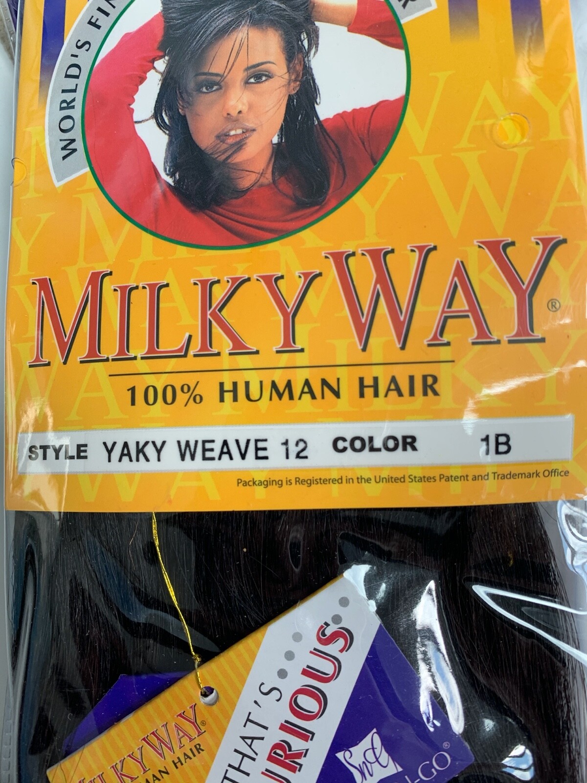 Milky Way 10″, 12″ yaky weave Color 1 and 1B. 100% Human Hair