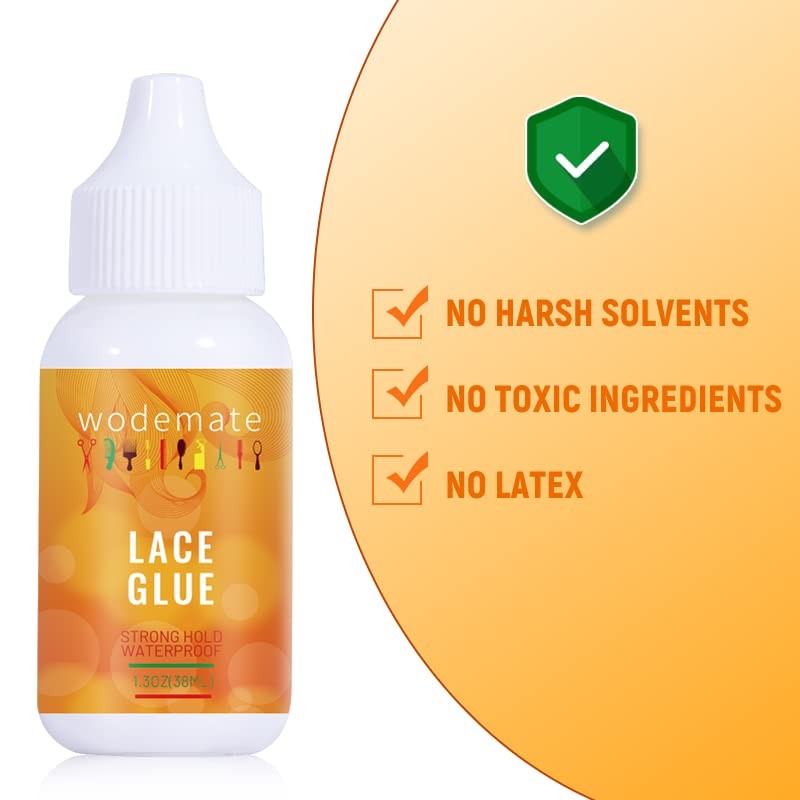 Lace Glue for Wigs,Adhesive Waterproof Super Hold Hair Bonding Glue,Invisible…