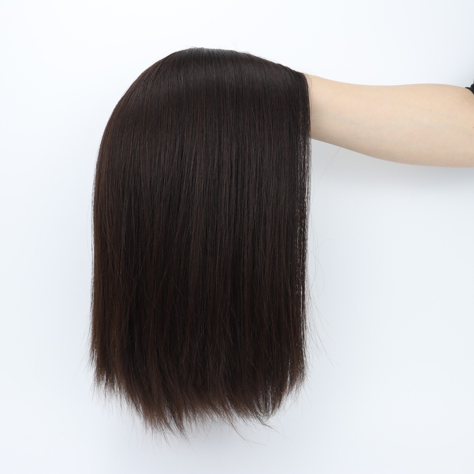 Woman Real Human Hair Jewish Wig Silk Base Sheitel Hand Tied Silk Top Kosher Wig