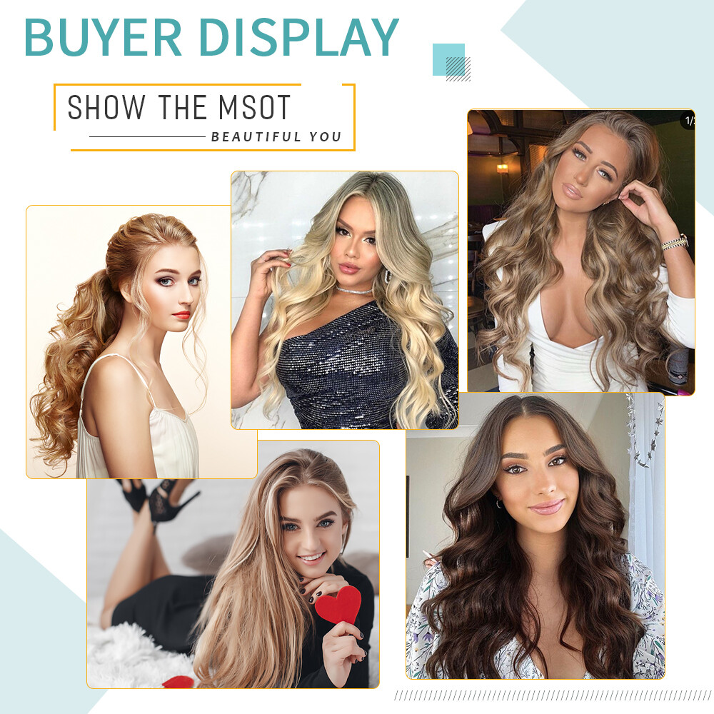 CLEARANCE Seamless Clip In as Human Hair Extension Real Soft Hair Weft Full Head